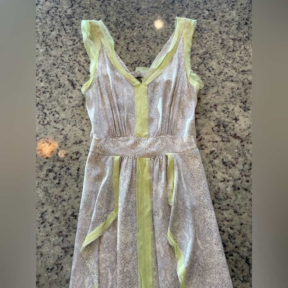 New women’s 100% silk Rebecca Taylor midi dress size 0 and 4 - Picture 5 of 10